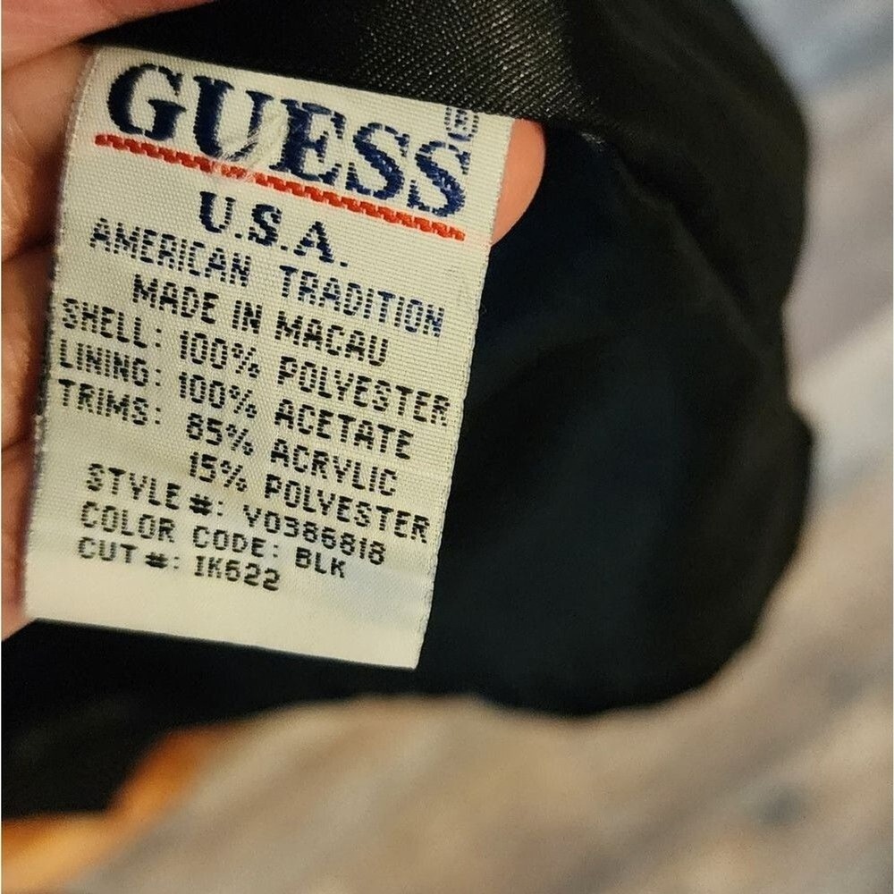 Vintage Guess Black Lightweight Trench Coat Women's‎ Small - Picture 3 of 9